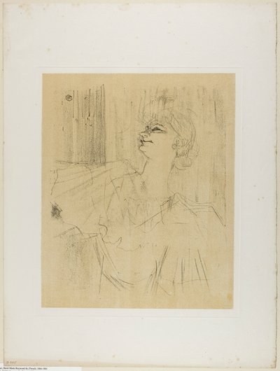 Yvette Guilbert—A Menilmontant de Bruant, da Yvette Guilbert da Henri de Toulouse-Lautrec