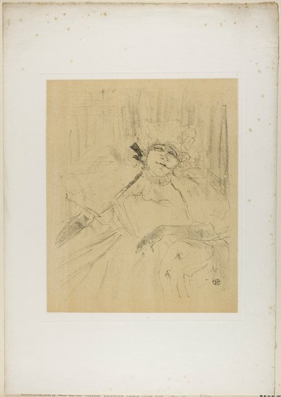 Yvette Guilbert—Chanson Ancienne, da Yvette Guilbert da Henri de Toulouse-Lautrec