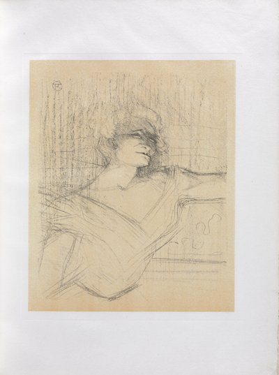 Yvette Guilbert-Serie Inglese: Nella Colla da Henri de Toulouse-Lautrec