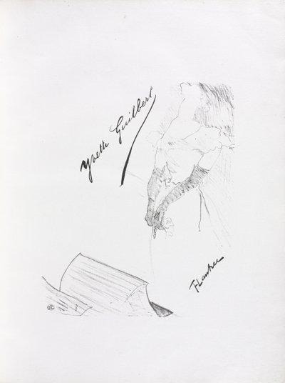 Yvette Guilbert-Serie Inglese: Frontespizio da Henri de Toulouse-Lautrec