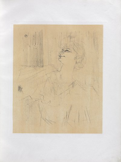 Yvette Guilbert-Serie Inglese: Menilmontant di Bruant da Henri de Toulouse-Lautrec