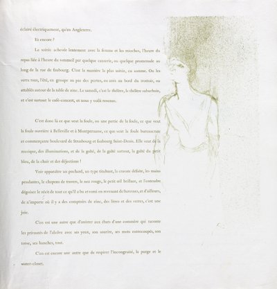 Yvette Guilbert - Serie Francese: N. 9 da Henri de Toulouse-Lautrec