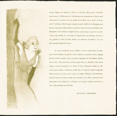 Yvette Guilbert da Henri de Toulouse-Lautrec