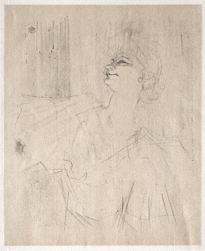 Yvette Guilbert: a Ménilmontant, di Bruant da Henri de Toulouse-Lautrec
