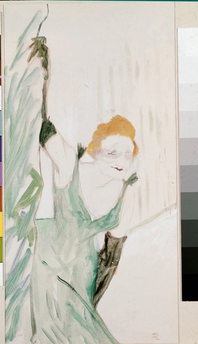 Yvette Guilbert saluta il pubblico da Henri de Toulouse Lautrec