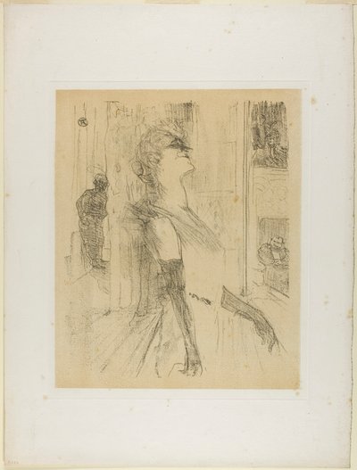 Yvette Guilbert sul palco, da Yvette Guilbert da Henri de Toulouse-Lautrec