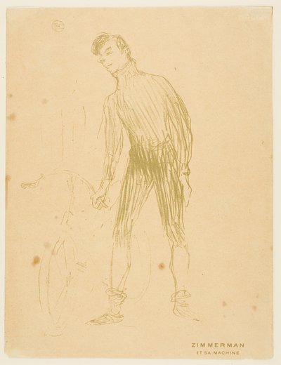 Zimmerman e la sua macchina da Henri de Toulouse-Lautrec