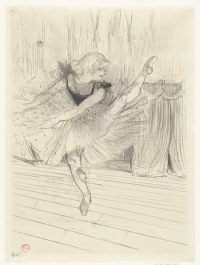 Ritratto della danzatrice Ida Heath da Henri de Toulouse Lautrec (signed by artist)