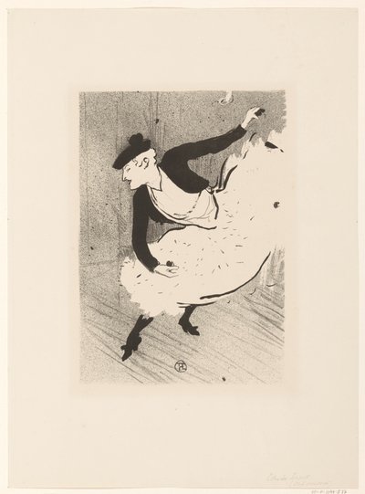 Ritratto della cantante Edmée Lescot (Le cafe concert) da Henri de Toulouse Lautrec (signed by artist)