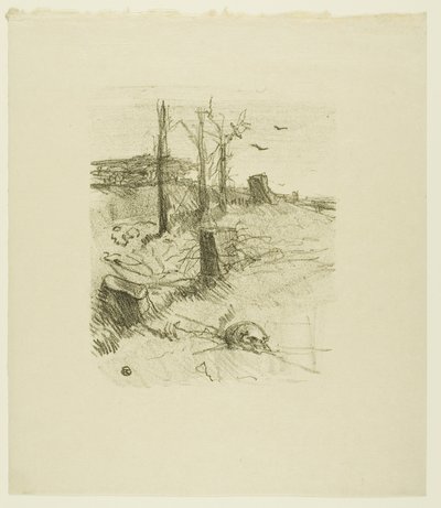 Un cimitero in Galizia, da Au Pied du Sinaï da Henri de Toulouse Lautrec