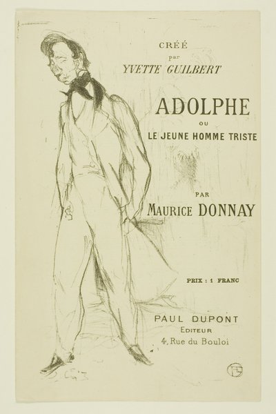 Adolphe—Il giovane triste da Henri de Toulouse Lautrec
