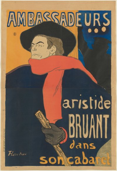 Ambassadeurs: Aristide Bruant da Henri de Toulouse Lautrec