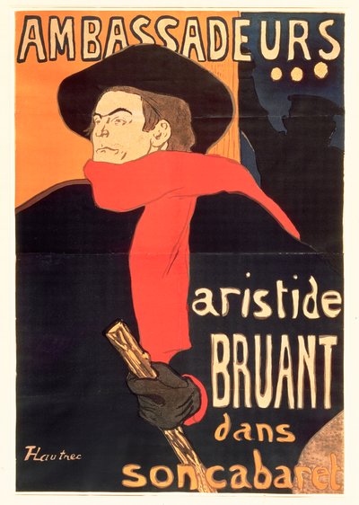 Ambassadeurs: Aristide Bruant da Henri de Toulouse Lautrec
