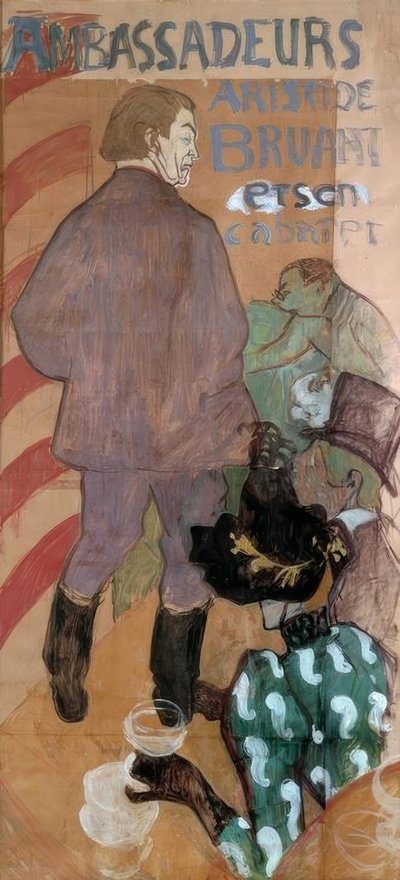 Ambasciatori, Aristide Bruant e il suo cabaret da Henri de Toulouse Lautrec
