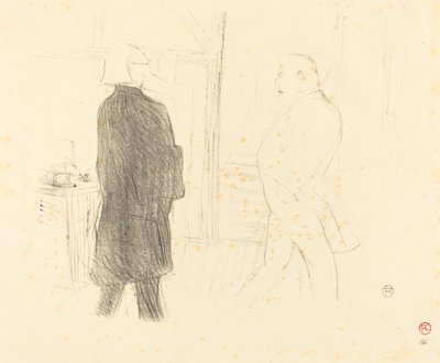 Antoine e Gémier in Une Faillite, 1894 da Henri de Toulouse Lautrec