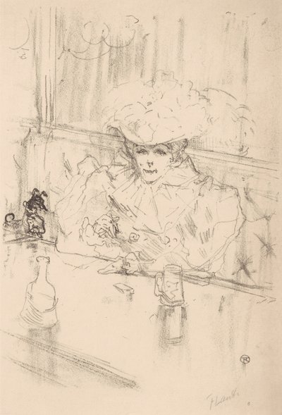 Alla Brasserie Hanneton, 1898 da Henri de Toulouse Lautrec