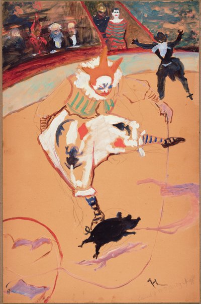 Al Circo Fernando: Medrano con un maialino da Henri de Toulouse Lautrec
