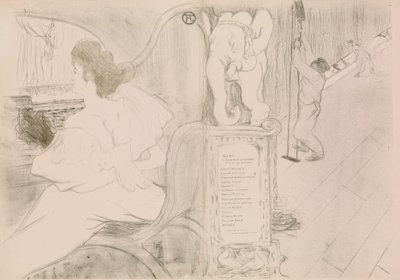 Al sipario da Henri de Toulouse Lautrec
