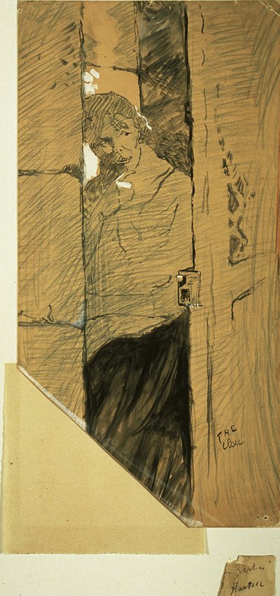 Alla porta da Henri de Toulouse Lautrec