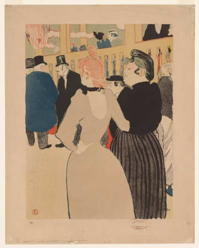 Al Moulin Rouge: La Goulue e sua sorella da Henri de Toulouse Lautrec