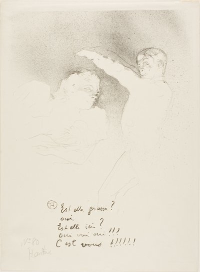 Al Variétés: Mademoiselle Lender e Brasseur da Henri de Toulouse Lautrec