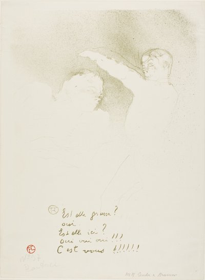 Alle Variétés: Mademoiselle Lender e Brasseur da Henri de Toulouse Lautrec