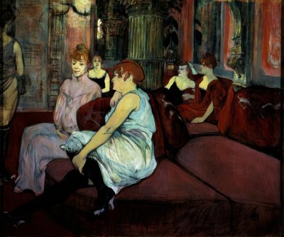 Al salone di rue des Moulins da Henri de Toulouse Lautrec