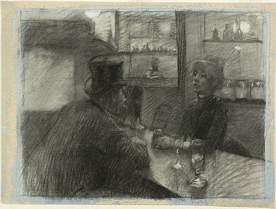 Bar del caffè di rue de Rome da Henri de Toulouse Lautrec