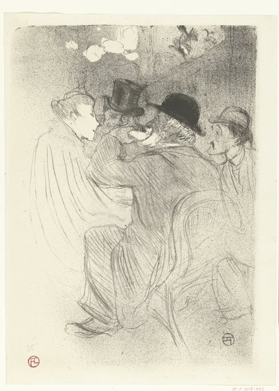 Visitatori al caffè Moulin Rouge da Henri de Toulouse Lautrec