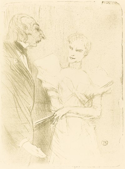 Brandes e Leloir in Cabotins, 1894 da Henri de Toulouse Lautrec
