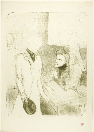 Brandès e le Bargy, in Les Cabotins da Henri de Toulouse Lautrec