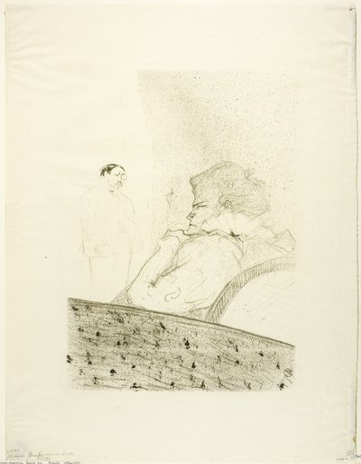 Brandès nella sua Scatola da Henri de Toulouse Lautrec
