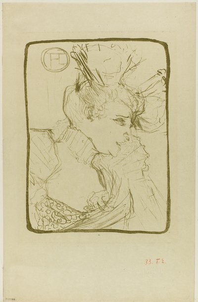 Busto di Mademoiselle Marcelle Lender da Henri de Toulouse Lautrec