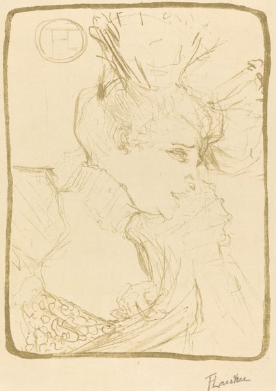 Busto di Mlle. Marcelle Lender da Henri de Toulouse Lautrec