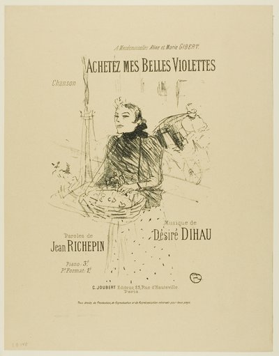 Compra le mie belle violette, da Mélodies de Désiré Dihau da Henri de Toulouse Lautrec