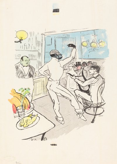 Chocolat che balla nel bar Achille da Henri de Toulouse Lautrec