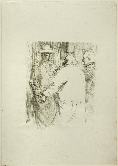 Clemenceau in Busk, da Au Pied du Sinaï da Henri de Toulouse Lautrec