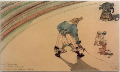 Clown domatore da Henri de Toulouse Lautrec