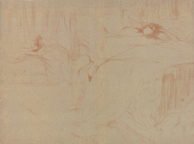 Collassato sul letto, dalla serie Elles da Henri de Toulouse Lautrec