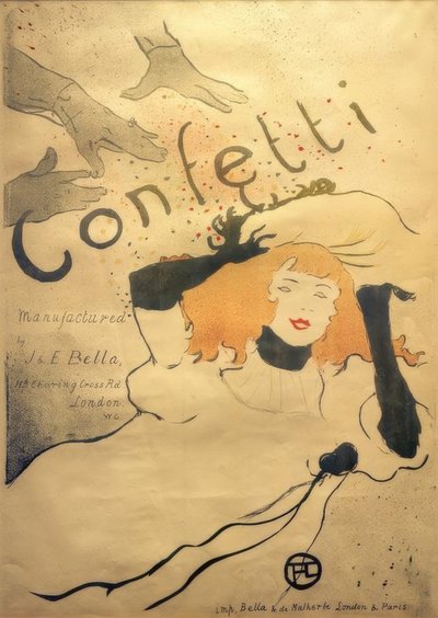 Coriandoli da Henri de Toulouse Lautrec