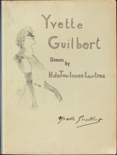 Copertina, Yvette Guilbert da Henri de Toulouse Lautrec