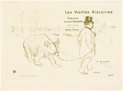 Copertina e frontespizio di Les Vieilles Histoires da Henri de Toulouse Lautrec