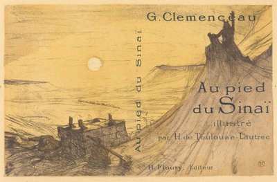 Copertina per "Ai piedi del Sinai" da Henri de Toulouse Lautrec
