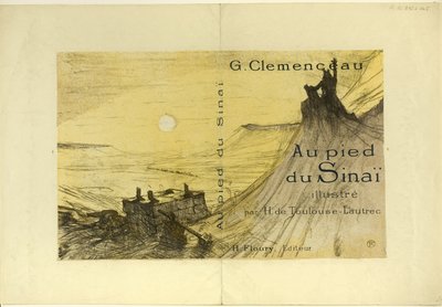 Copertina per Au pied du Sinaï da Henri de Toulouse Lautrec