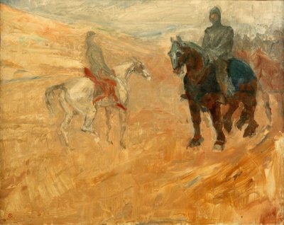 Due cavalieri in armatura da Henri de Toulouse Lautrec