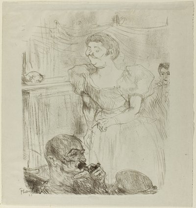 Di ti Fellow, cantante inglese in un caffè-concerto da Henri de Toulouse Lautrec