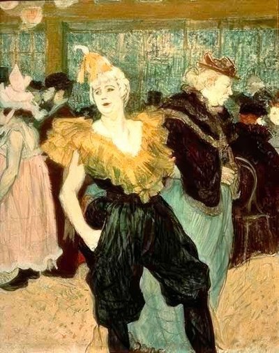 La clownessa Cha-U-Kao da Henri de Toulouse Lautrec