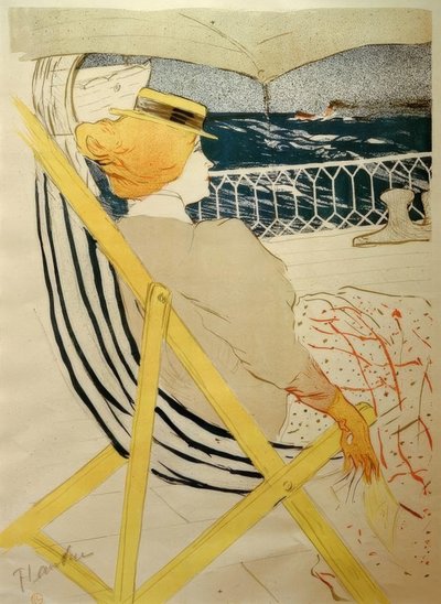 La viaggiatrice della cabina 54 da Henri de Toulouse Lautrec