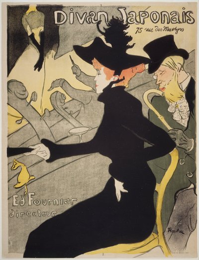Divano giapponese da Henri de Toulouse Lautrec