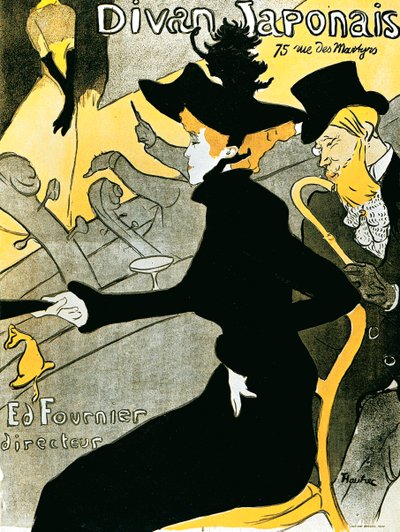 Poster Divan Japonais, 1892 da Henri de Toulouse Lautrec